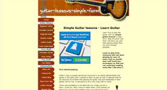 Desktop Screenshot of guitar-lessons-simple-form.com