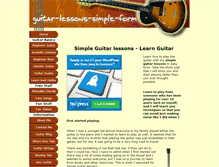 Tablet Screenshot of guitar-lessons-simple-form.com